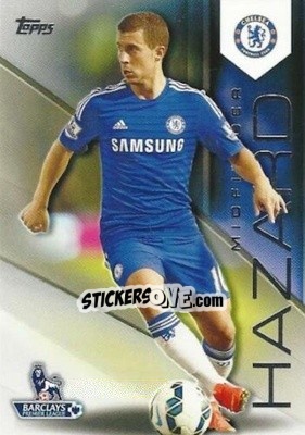 Sticker Eden Hazard - Premier Gold 2014-2015 n. 30 - Topps