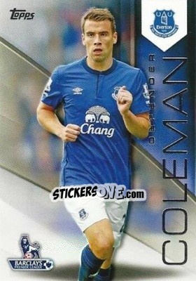 Sticker Séamus Coleman - Premier Gold 2014-2015 n. 42 - Topps