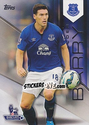 Sticker Gareth Barry - Premier Gold 2014-2015 n. 44 - Topps