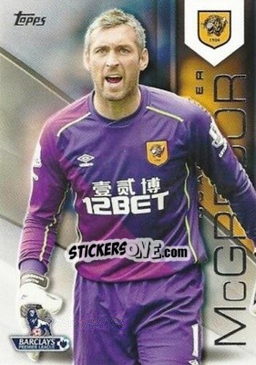 Sticker Allan McGregor - Premier Gold 2014-2015 n. 47 - Topps