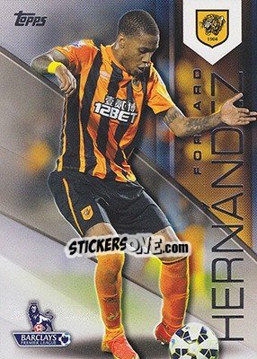 Sticker Abel Hernández - Premier Gold 2014-2015 n. 52 - Topps