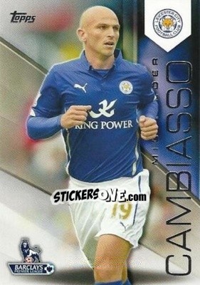 Sticker Esteban Cambiasso - Premier Gold 2014-2015 n. 59 - Topps
