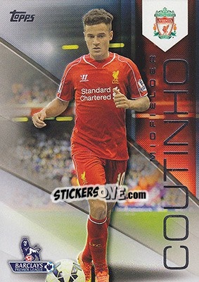 Figurina Philippe Coutinho - Premier Gold 2014-2015 - Topps