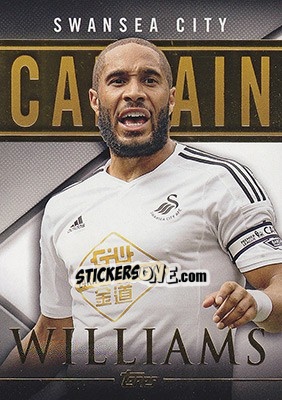 Sticker Ashley Williams - Premier Gold 2014-2015 n. CS-AW - Topps