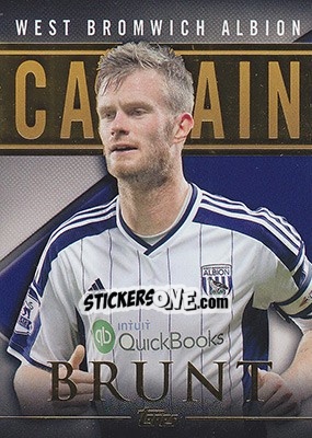 Sticker Chris Brunt - Premier Gold 2014-2015 n. CS-CB - Topps