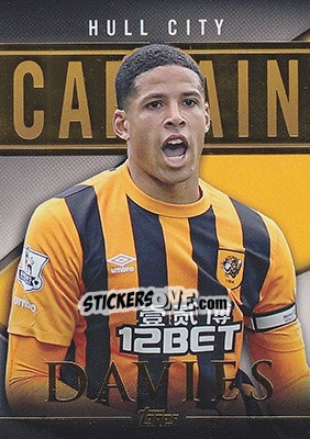Sticker Curtis Davies - Premier Gold 2014-2015 n. CS-CD - Topps