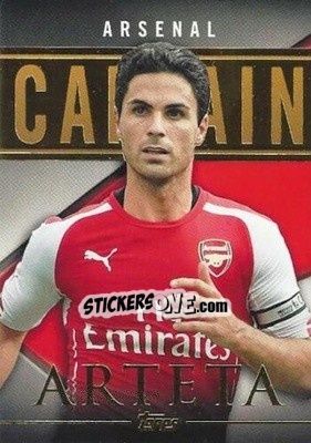 Sticker Mikel Arteta - Premier Gold 2014-2015 n. CS-MA - Topps