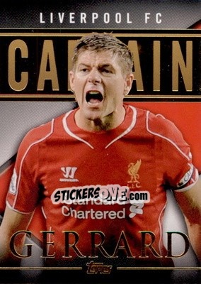 Sticker Steven Gerrard - Premier Gold 2014-2015 n. CS-SG - Topps