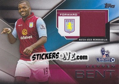 Sticker Darren Bent - Premier Gold 2014-2015 - Topps