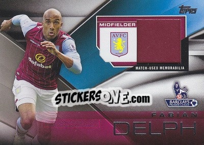 Sticker Fabian Delph - Premier Gold 2014-2015 n. FFR-FD - Topps