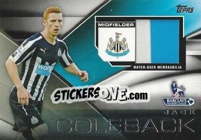 Sticker Jack Colback - Premier Gold 2014-2015 n. FFR-JCK - Topps