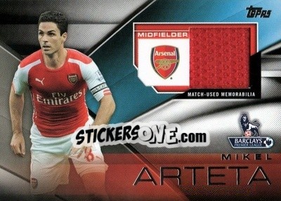Sticker Mikel Arteta - Premier Gold 2014-2015 n. FFR-MA - Topps