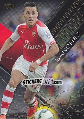 Sticker Alexis Sanchez - Premier Gold 2014-2015 n. NS-AS - Topps
