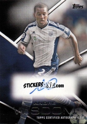 Sticker Andre Wisdom - Premier Gold 2014-2015 n. PA-AW - Topps