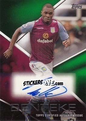 Figurina Christian Benteke - Premier Gold 2014-2015 - Topps