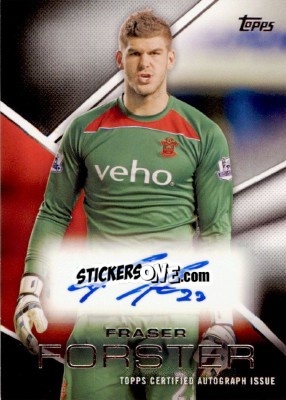 Sticker Fraser Forster - Premier Gold 2014-2015 n. PA-FF - Topps