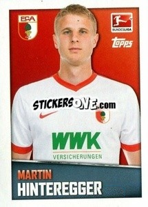 Cromo Martin Hinteregger - German Football Bundesliga 2016-2017 - Topps