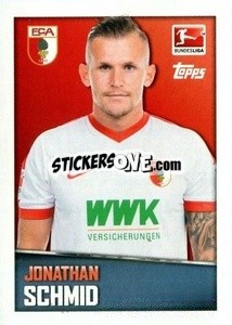 Sticker Jonathan Schmid - German Football Bundesliga 2016-2017 - Topps