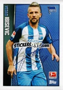 Cromo Vedad Ibisevic - Signature - German Football Bundesliga 2016-2017 - Topps