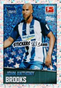 Sticker John Anthony Brooks - German Football Bundesliga 2016-2017 - Topps
