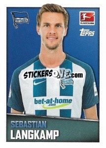 Sticker Sebastian Langkamp - German Football Bundesliga 2016-2017 - Topps