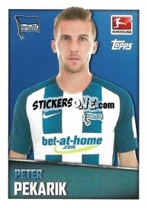 Sticker Peter Pekarik - German Football Bundesliga 2016-2017 - Topps