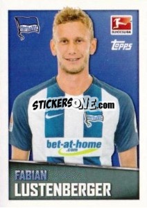 Sticker Fabian Lustenberger - German Football Bundesliga 2016-2017 - Topps