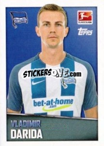Sticker Vladimir Darida - German Football Bundesliga 2016-2017 - Topps