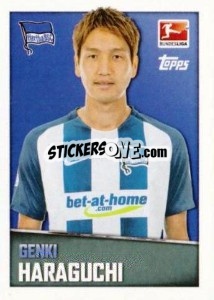 Sticker Genki Haraguchi - German Football Bundesliga 2016-2017 - Topps