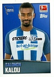 Sticker Salomon Kalou - German Football Bundesliga 2016-2017 - Topps