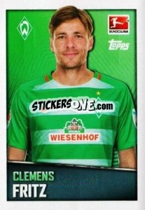 Cromo Clemens Fritz - German Football Bundesliga 2016-2017 - Topps