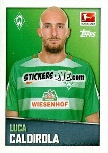 Sticker Luca Caldirola - German Football Bundesliga 2016-2017 - Topps