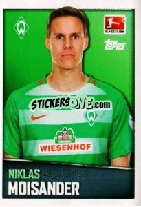 Figurina Niklas Moisander - German Football Bundesliga 2016-2017 - Topps
