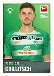 Cromo Florian Grillitsch - German Football Bundesliga 2016-2017 - Topps