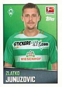 Sticker Zlatko Junuzovic - German Football Bundesliga 2016-2017 - Topps
