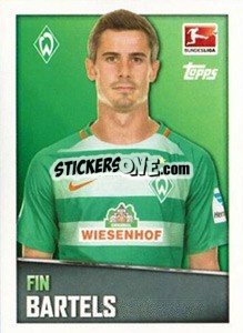 Sticker Fin Bartels - German Football Bundesliga 2016-2017 - Topps