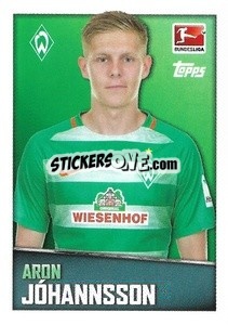 Cromo Aron Jóhannsson - German Football Bundesliga 2016-2017 - Topps