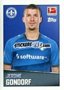 Sticker Jerome Gondorf - German Football Bundesliga 2016-2017 - Topps