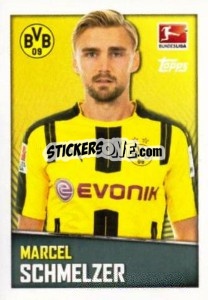 Sticker Marcel Schmelzer - German Football Bundesliga 2016-2017 - Topps