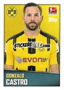 Cromo Gonzalo Castro - German Football Bundesliga 2016-2017 - Topps