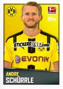 Sticker Andre Schürrle - German Football Bundesliga 2016-2017 n. 103 - Topps