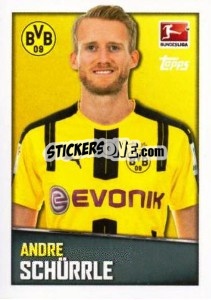 Cromo Andre Schürrle - German Football Bundesliga 2016-2017 - Topps