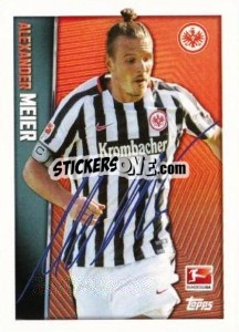 Cromo Alexander Meier - Signature - German Football Bundesliga 2016-2017 - Topps