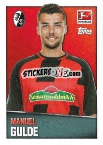 Sticker Manuel Gulde - German Football Bundesliga 2016-2017 - Topps