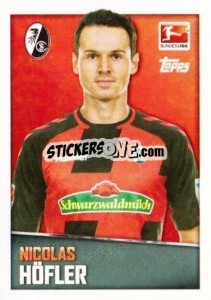 Sticker Nicolas Höfler - German Football Bundesliga 2016-2017 - Topps