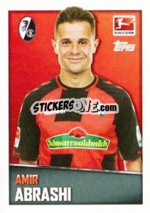 Sticker Amir Abrashi - German Football Bundesliga 2016-2017 - Topps