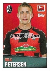 Sticker Nils Petersen - German Football Bundesliga 2016-2017 - Topps
