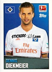 Sticker Dennis Diekmeier - German Football Bundesliga 2016-2017 - Topps