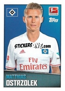 Sticker Matthias Ostrzolek - German Football Bundesliga 2016-2017 - Topps