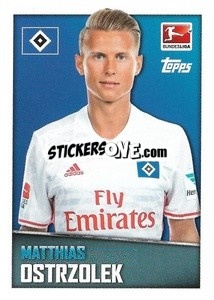 Cromo Matthias Ostrzolek - German Football Bundesliga 2016-2017 - Topps